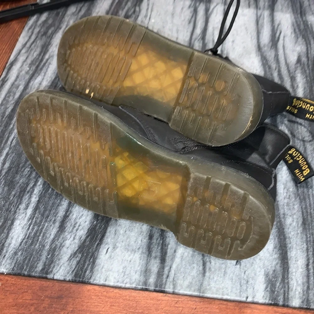 Dr. Martens Black Leather Boots size 2 youth